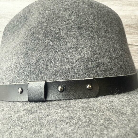 Kate Mee Pure Wool Grey Fedora Hat - Picture 11 of 12